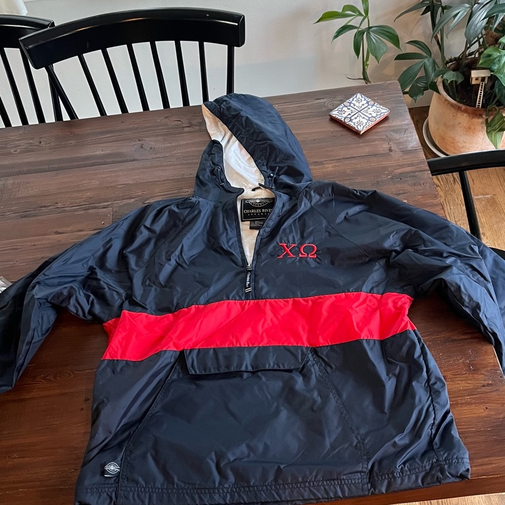Chi Omega Windbreaker Jacket by Charles River